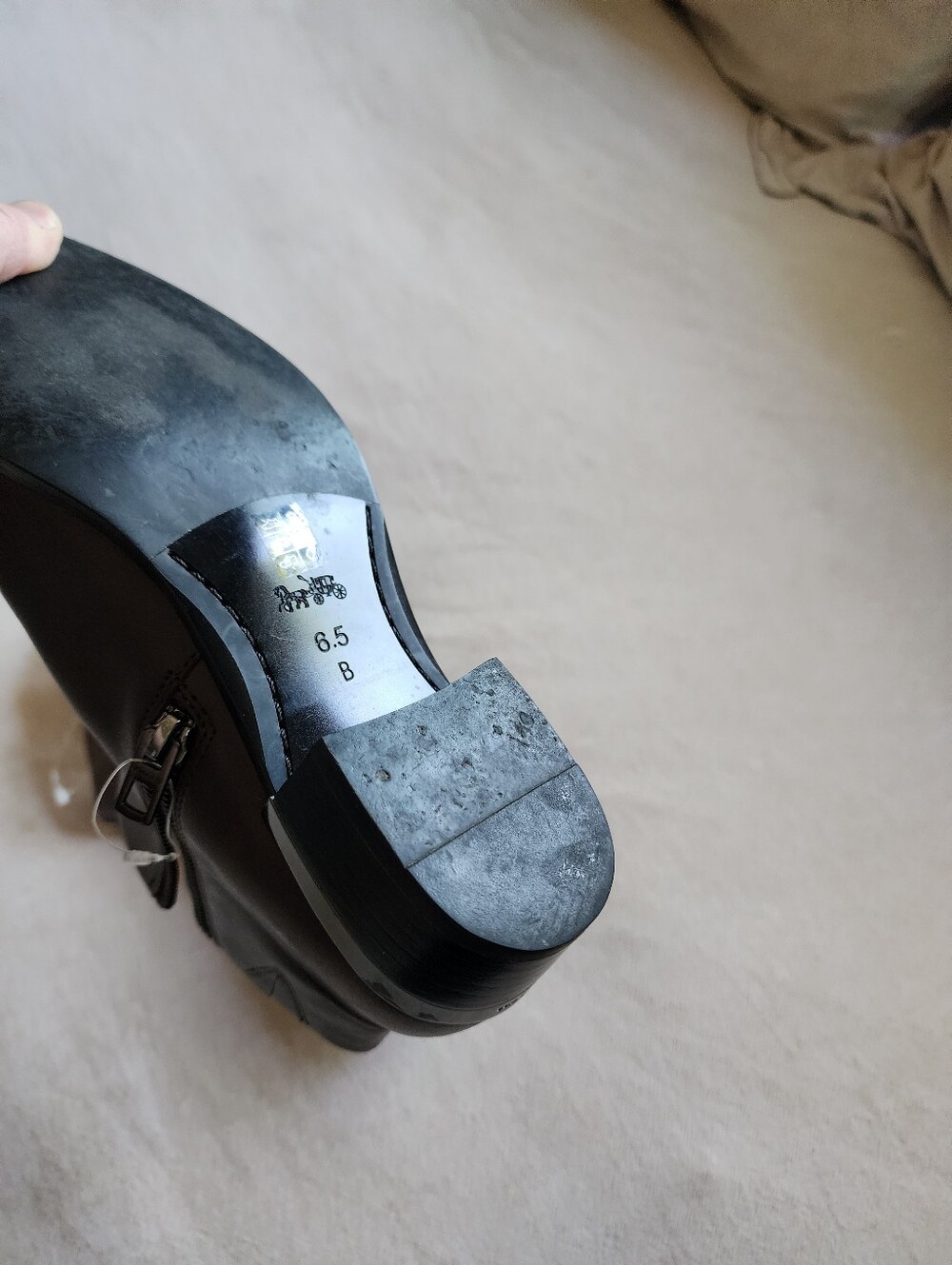 Coach Montana Brown Leather Ankle Boots - Picture 7 of 7